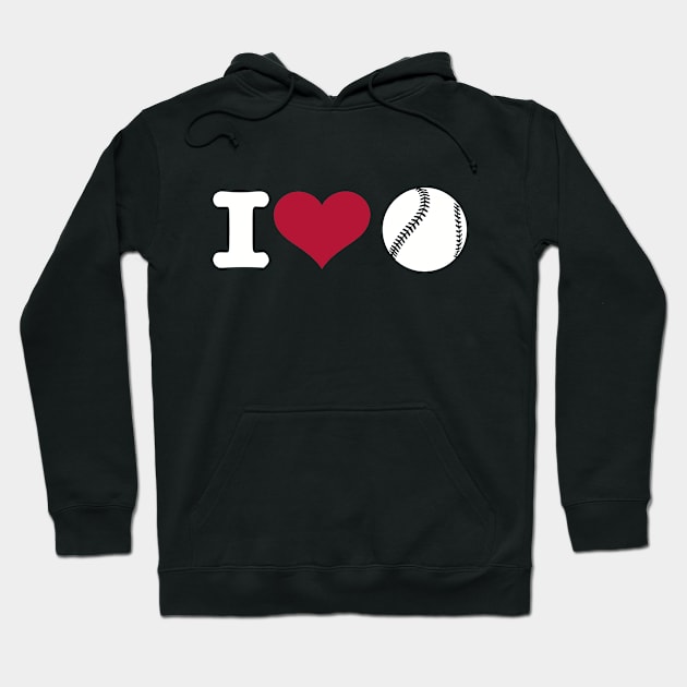 I love Baseball Hoodie by Designzz